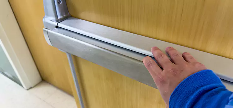 Installing a Push Bar on a Door Annandale